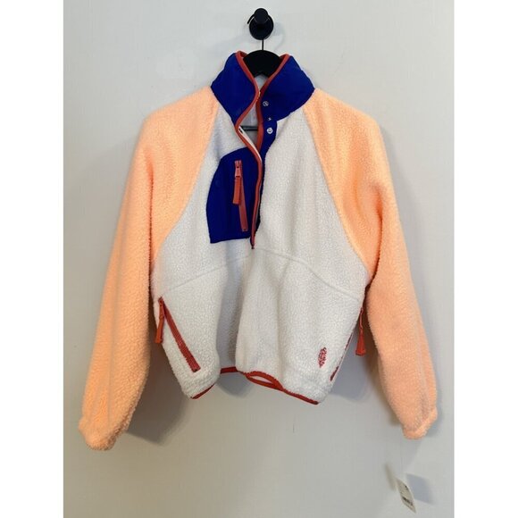 FREE PEOPLE Hit The Slopes Colorblock Pullover Sport Canvas Combo Size X-Small - Picture 3 of 14